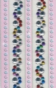 Multicolor Swirls Border Stickers