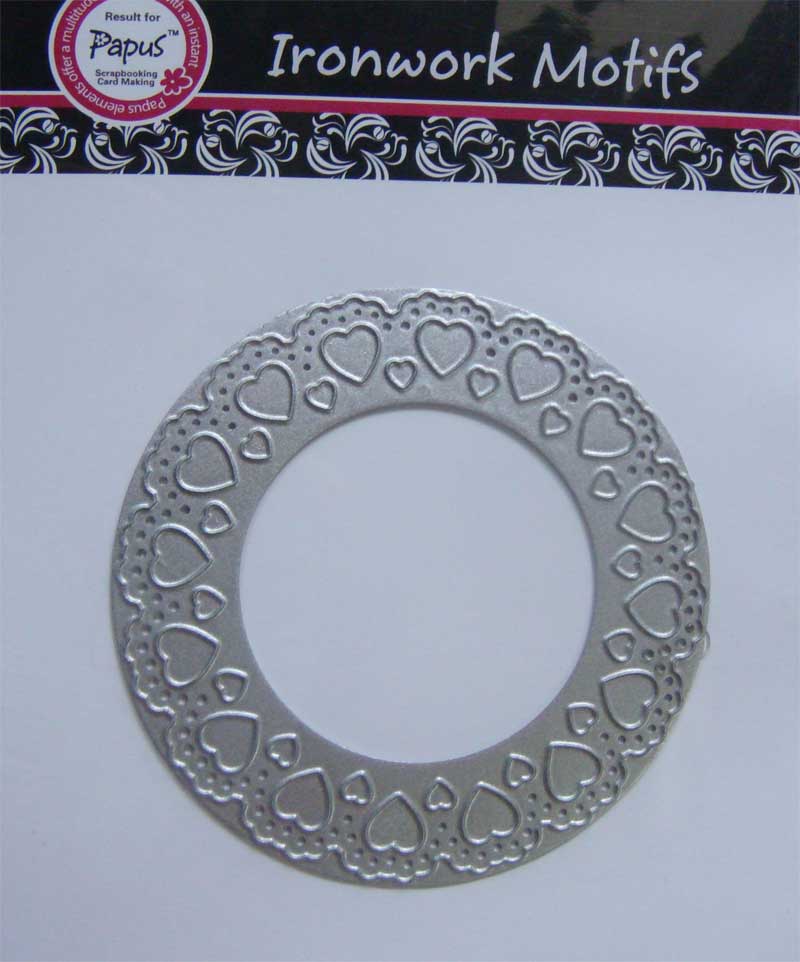 Ironwork Motifs - Heart Doily Die - Circle PapusDie 06 Ironwork Motifs - Heart Doily Die - Circle