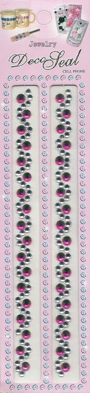 Pink and White Swirls Border Stickers PinkNWhiteSwirls Pink and White Swirls Border Stickers