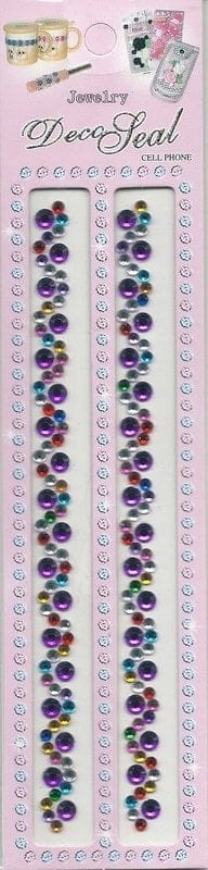 Purple and Molticolor Swirls Border Stickers PurplenMulticolorSwirls Purple and Molticolor Swirls Border Stickers