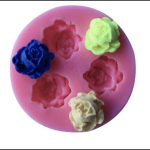 Mini flower with stem Silicone Clay Mould
