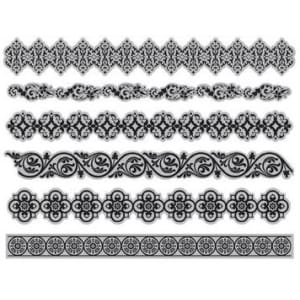 Classic Borders Cling Stamp