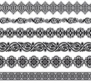 Classic Borders Cling Stamp