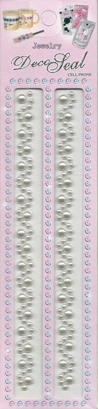 White Pearl Swirls Border Stickers WhitePearlSwirls White Pearl Swirls Border Stickers