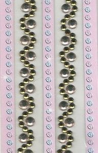 Yellow and White Swirls Border Stickers