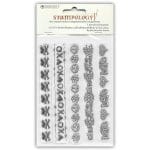 Autumn Leaves Stampology Clear Stamps - Cool Girl Borders