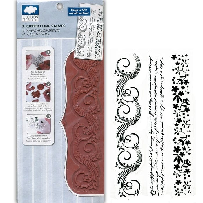 Cloud9 Designs Rubber Stamp - Border Patterns cloud9 design 3rubber cling stamp C9 4x8 Patterns 1 66060 Cloud9 Designs Rubber Stamp - Border Patterns