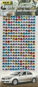 Say it in crystals - Large Bling Stickers - Multicolor