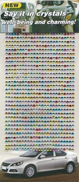 Say it in crystals - Bling Stickers - Small