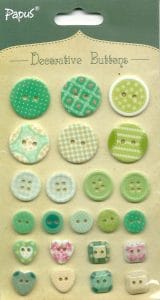 Decorative button pack - Pastels