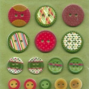 Decorative button pack - Brights