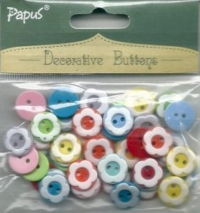 Decorative button pack - Small (Mix colors)