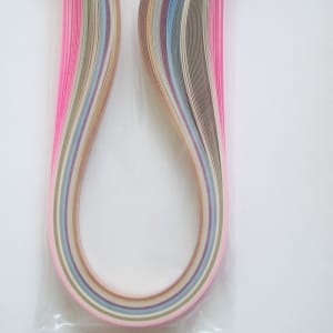 10mm Quilling Strip - Mix Metallic (Pink to Light Brown)