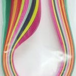 10mm Quilling Strip - Mix BrightColor (Red to Green)