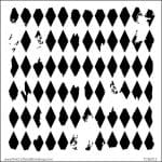 The Crafters Workshop 6"x6" Stencil - Harlequin