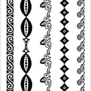 Inkadinkado Clear Stamp - Batik Borders