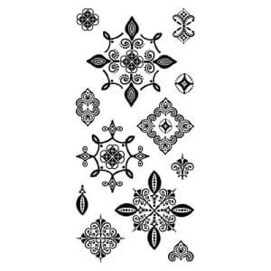 Inkadinkado Clear Stamp - Batik Cartouches