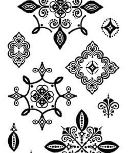 Inkadinkado Clear Stamp - Batik Cartouches