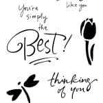 Inkadinkado Clear Stamp - Expressions