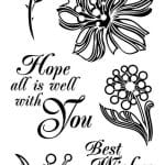 Inkadinkado Floral Expressions Clear Stamps