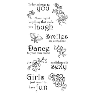 Inkadinkado Thoughts for the Day Clear Stamp