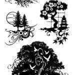 Inkadinkado Utopiary Clear Stamps