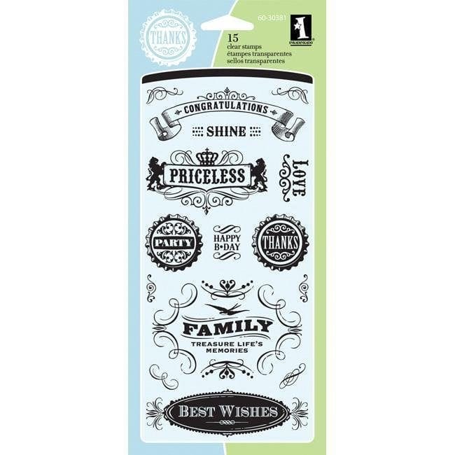 Inkadinkado Clear Stamps - Vintage Expressions Inkadinkado Clear Stamps - Vintage Expressions