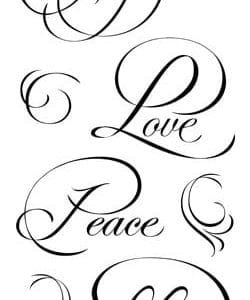 Inkadinkado Clear Stamp - Calligraphy Expressions