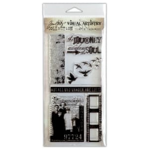 Tim Holtz Visual Artistry Clear Stamps - Lost and Found