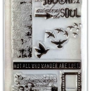 Tim Holtz Visual Artistry Clear Stamps - Lost and Found