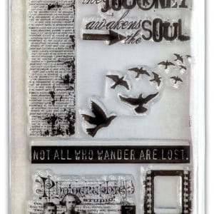 Tim Holtz Visual Artistry Clear Stamps - Lost and Found