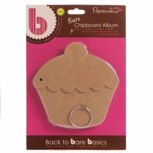 PaperMania Bare Basics Chipboard Album - Cupcake