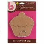 PaperMania Bare Basics Chipboard Album - Cupcake