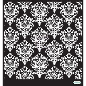 Damask 6 by 6 stencil