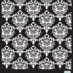 Damask 6 by 6 stencil