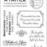 All in the Family Clear Stamp