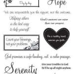 Faith Greetings Clear Stamp