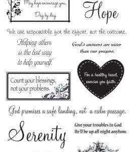 Faith Greetings Clear Stamp