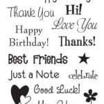 Greetings Clear Stamp