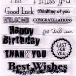 Whimsy Greetings Clear Stamp