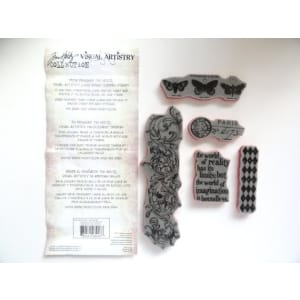 Tim Holtz Visual Artistry Cling Stamps - Boundless Flights