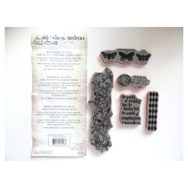 Tim Holtz Visual Artistry Cling Stamps - Boundless Flights