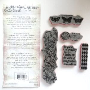 Tim Holtz Visual Artistry Cling Stamps - Boundless Flights