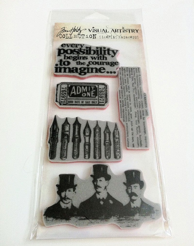 Tim Holtz Visual Artistry Cling Stamps - Curious Possibility TimHoltzCuriousPossiblity Tim Holtz Visual Artistry Cling Stamps - Curious Possibility