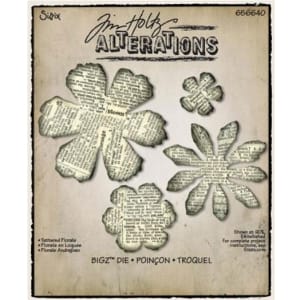 Tim Holtz Alterations Sizzix BIGZ Dies - Tattered Florals