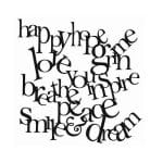The Crafters Workshop 6"x6" Stencil - Mini Word Collage