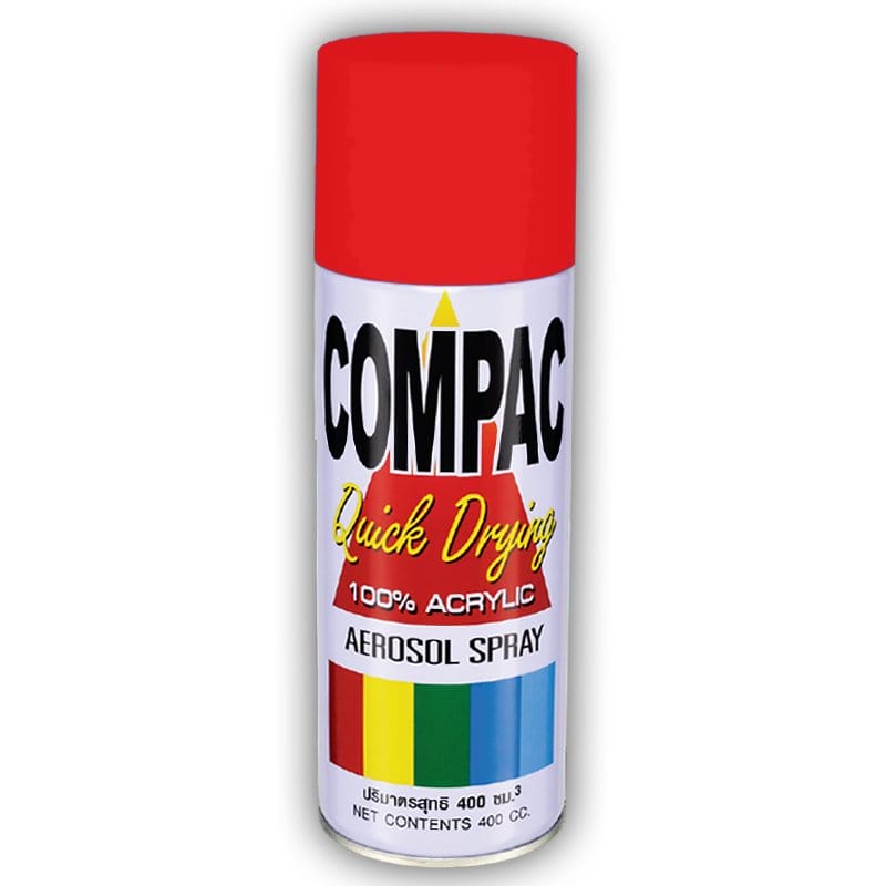 Compac Acrylic Lacquer Spray - Red 211 red Compac Acrylic Lacquer Spray - Red