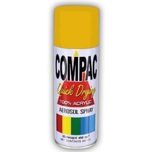 Compac Acrylic Lacquer Spray - Honda Yellow
