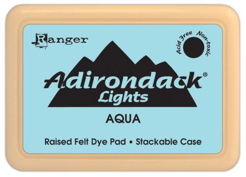 Adirondack Dye Ink Pad Lights - Aqua AdirondackAqua Adirondack Dye Ink Pad Lights - Aqua
