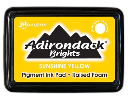 Adirondack Pigment Ink Pad Brights - Sunshine Yellow AdirondackPigmentInkPadSunshineYellow Adirondack Pigment Ink Pad Brights - Sunshine Yellow